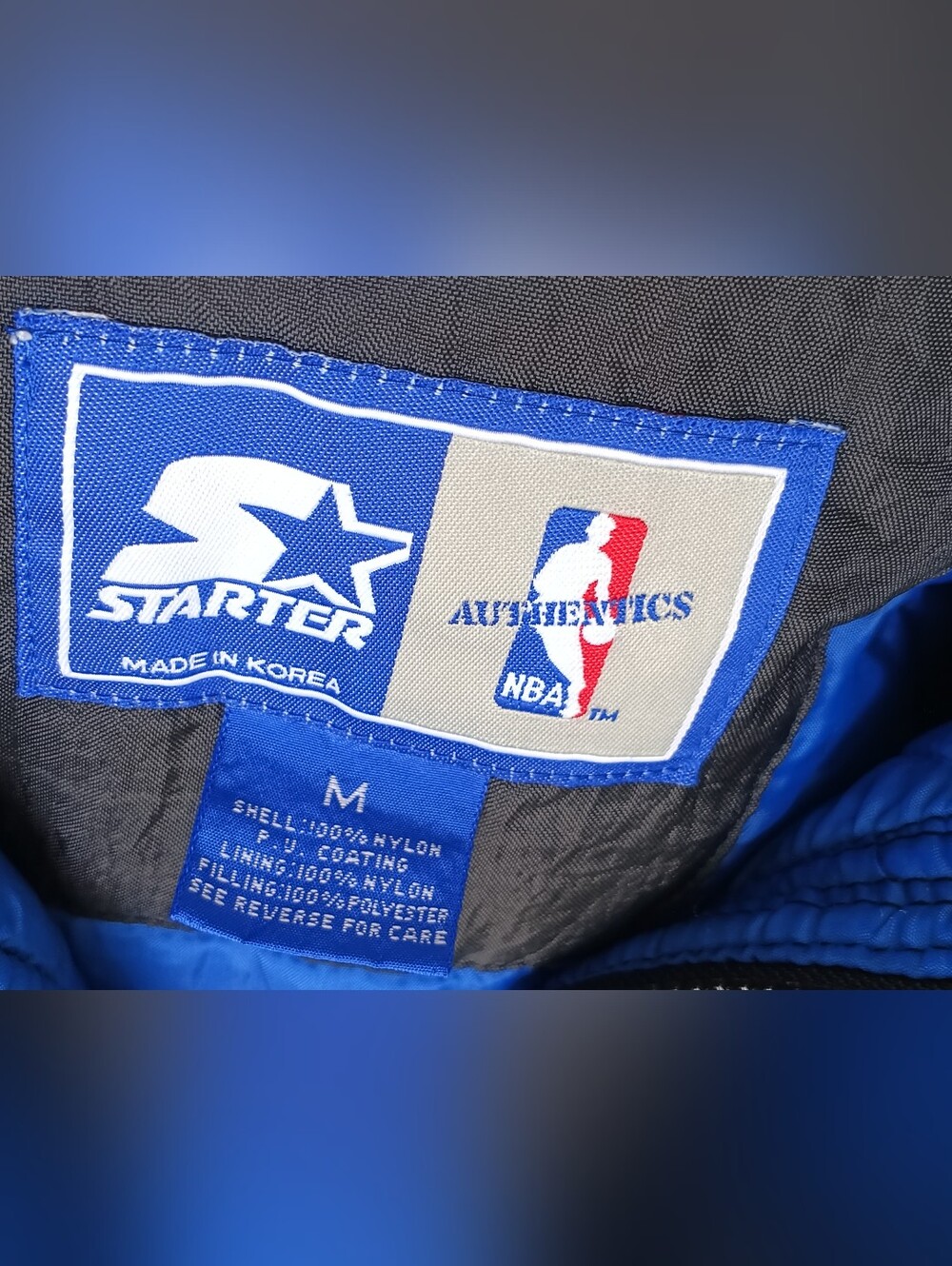 VTG 90s NBA Orlando Magic Starter Button Up Hooded Jacket Size M - Picture 5 of 16